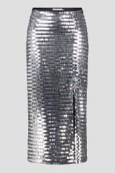 Photo produit 1 de Jupe longue argentée à paillettes de Louise pour Femmes