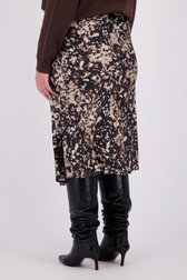 Le dos de Jupe longue avec imprimé brun-beige de ONLY Carmakoma pour Femmes