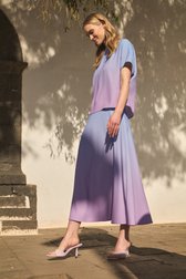 Jupe longue dégradée lilas de D'Auvry pour Femmes