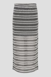 Photo produit 1 de Jupe longue en maille écru-noir de JDY pour Femmes