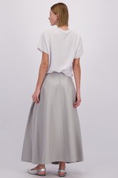 Le dos de Jupe longue gris argenté de D'Auvry Studio pour Femmes