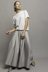 Photo supplémentaire 5 de Jupe longue gris argenté de D'Auvry Studio pour Femmes