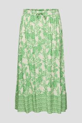 Jupe maxi beige clair à imprimé floral vert de Only Carmakoma pour Femmes