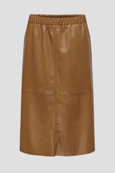 Jupe mi-longue à l'aspect cuir marron de JDY pour Femmes