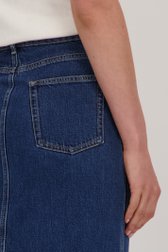 Jupe mi-longue en denim - bleu foncé	 de Liberty Island Denim pour Femmes