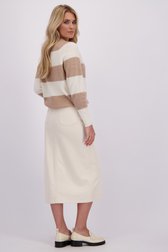 Le dos de Jupe midi beige clair avec fente de Liberty Loving nature pour Femmes