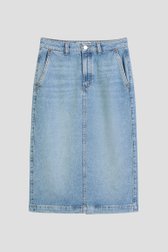 Photo produit 1 de Jupe midi en jean bleu de Marc O'Polo pour Femmes