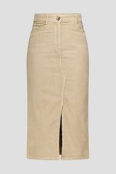 Photo produit 1 de Jupe midi en velours côtelé beige foncé  de LŌVING pour Femmes