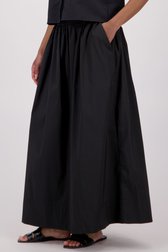 Jupe midi noire avec taille élastique de JDY pour Femmes