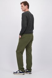 Achterkant van Kaki chino met elastische taille door Ravøtt voor Heren