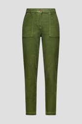 Productfoto 1 van Kaki corduroy broek - mom fit door Libelle voor Dames