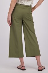 Kaki culotte met een elastische tailleband van More & More voor Dames
