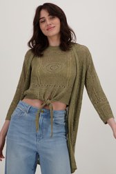 Kaki gehaakte cardigan van JDY voor Dames