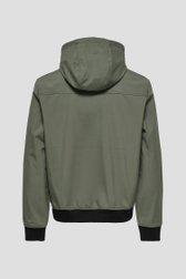 Productfoto 2 van Kaki gevoerde jas met kap door Only & Sons voor Heren