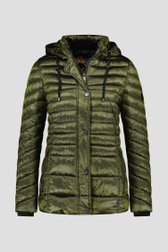 Kaki gewatteerde puffer jacket van Barbara Lebek voor Dames