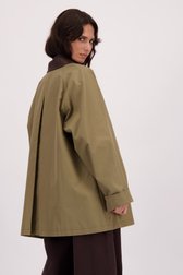 Achterkant van Kaki jas - The Everyday Jacket  door Liberty Island voor Dames