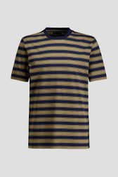Productfoto 1 van Kaki T-shirt met blauwe strepen door Ravøtt voor Heren