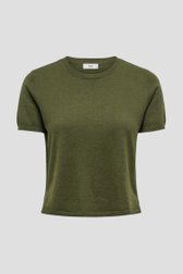 Productfoto 1 van Kaki trui met korte mouwen door JDY voor Dames