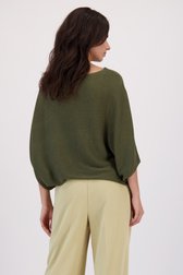 Achterkant van Kaki trui met vleermuismouwen door JDY voor Dames