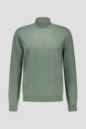 Productfoto 1 van Katoenen trui met rolkraag - groen door Dansaert Blue voor Heren