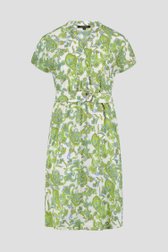 Kleedje met groen-blauwe paisley print  van More & More voor Dames