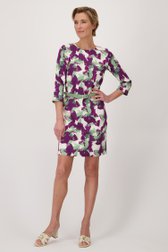 Kleedje met paars-groene print van Claude Arielle voor Dames
