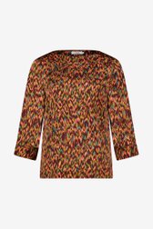 Kleurrijke blouse met print van Libelle voor Dames
