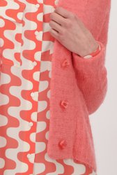 Koraalkleurige cardigan van Opus voor Dames