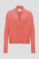 Koraalkleurige cardigan van Opus voor Dames