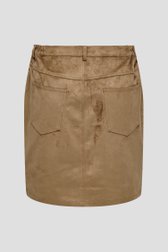 Productfoto 2 van Korte bruine rok met suède look door ONLY Carmakoma voor Dames