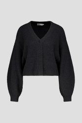 Korte donkergrijze cardigan - Louise x Tine van Louise voor Dames