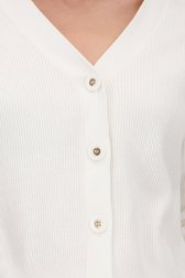 Korte ecru cardigan van Liberty Island voor Dames