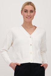 Korte ecru cardigan van Liberty Island voor Dames