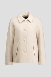 Productfoto 1 van Korte ecru teddy mantel door Claude Arielle voor Dames