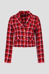 Korte geruite blazer van More & More voor Dames