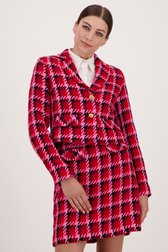 Korte geruite blazer van More & More voor Dames