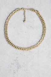 Korte gouden schakelketting van Liberty Island voor Dames