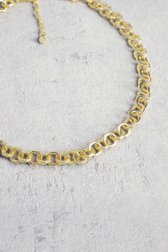 Korte gouden schakelketting van Liberty Island voor Dames