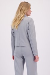 Achterkant van Korte grijze blazer door Libelle voor Dames