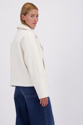 Achterkant van Korte witte mantel door D'Auvry voor Dames