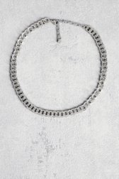 Korte zilveren schakelketting van Liberty Island voor Dames