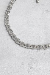 Korte zilveren schakelketting van Liberty Island voor Dames