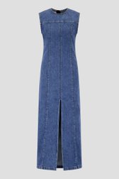 Lang blauw jeanskleedje met split van Liberty Island Denim voor Dames