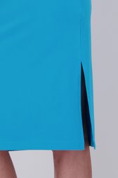 Lang blauw kleedje met splitjes van Liberty Loving nature voor Dames