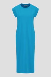 Lang blauw kleedje met splitjes van Liberty Loving nature voor Dames