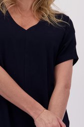 Lang donkerblauw kleedje met split van AC by Annelien Coorevits voor Dames