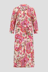 Lang ecru kleedje met bloemenprint van Geisha voor Dames