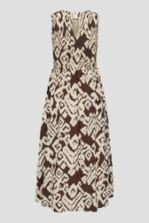 Productfoto 2 van Lang kleedje met beige-bruine print door JDY voor Dames