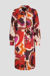 Lang kleedje met kleurrijke print van Geisha voor Dames