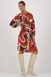 Lang kleedje met kleurrijke print van Geisha voor Dames